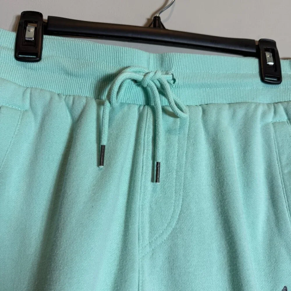 True Religion Cut Off Sweat Shorts Men's Small Blue Active Athleisure Sporty